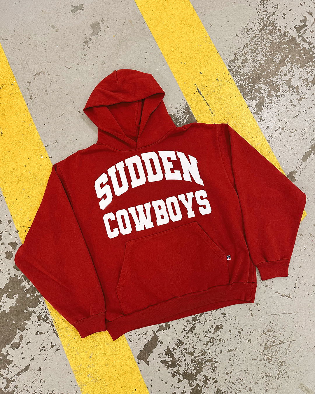 SUDDEN COWBOYS Hoodie - Brick Red