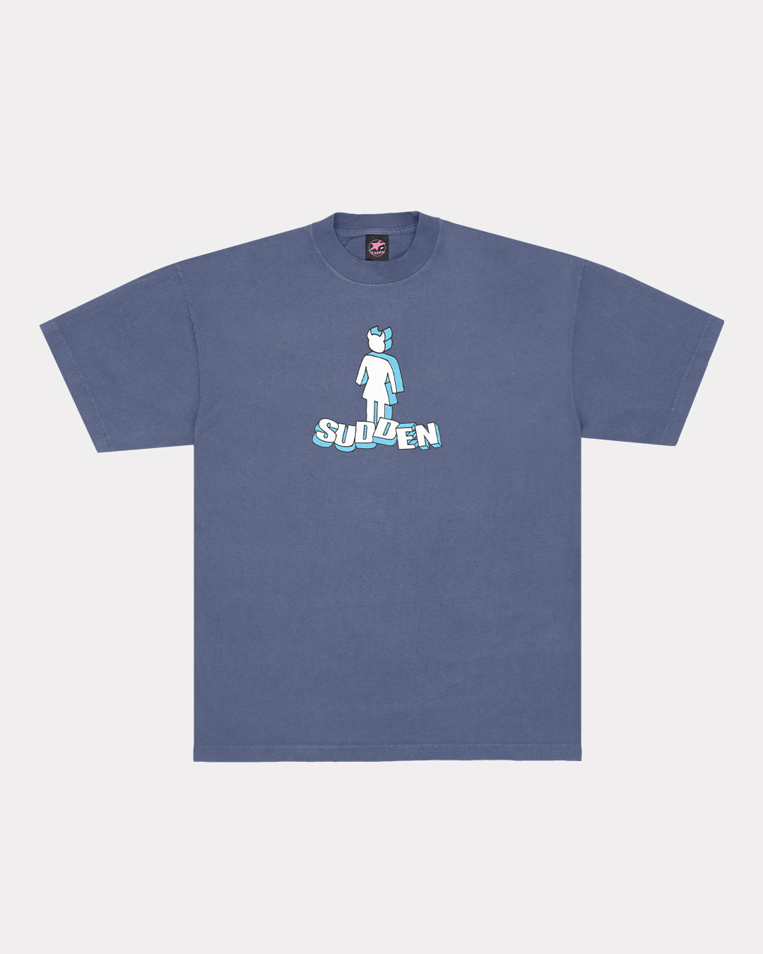 Lady Block Tee - Navy