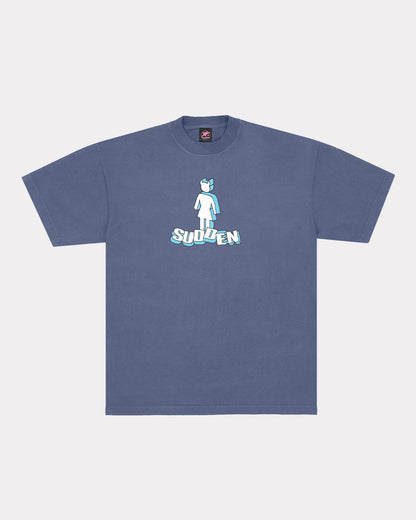 Lady Block Tee - Navy